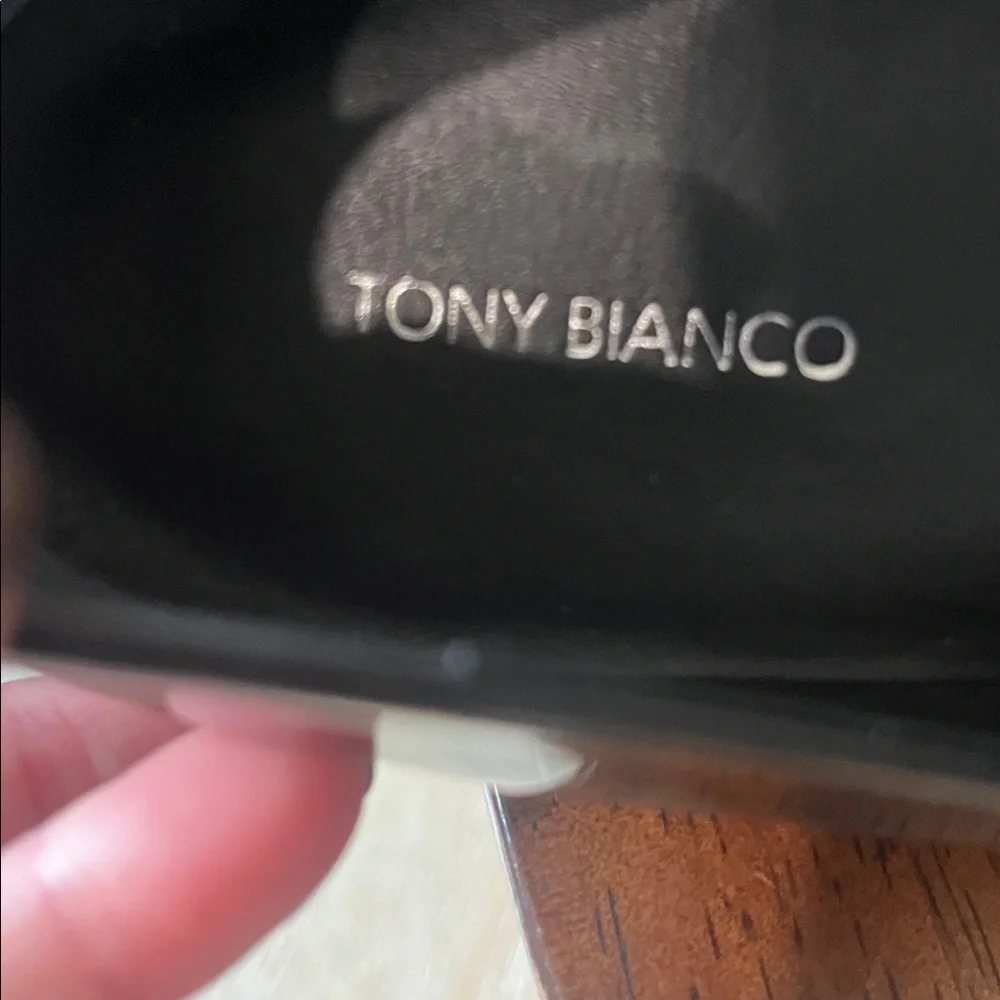 Tony Bianco Black Leather Shoes - Picture 3 of 8
